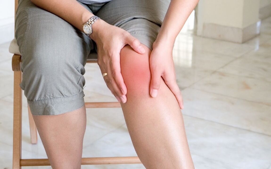 Inflammation avec rougeur dans l'articulation du genou - un signe d'arthrite